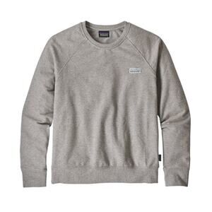 PATAGONIA Women's Pastel P-6 Label Ahnya Crew Sweatshirt Size M In Drifter Grey